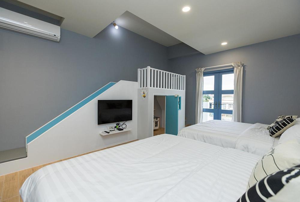 Blue White Apartment Wujie Exterior photo