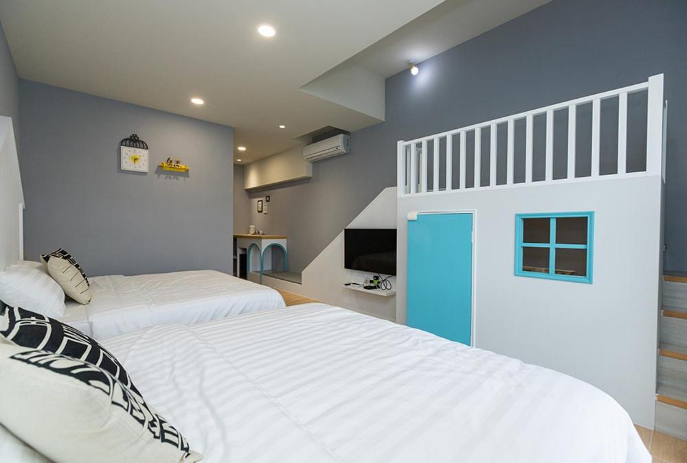 Blue White Apartment Wujie Exterior photo